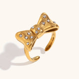 Women's Retro Fashion And Personalized Bow Ring – Stylish Gifts — 3