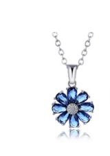 Copper Zircon Floral Diamond Necklace Stud – Jewelry Gift Ideas — 16