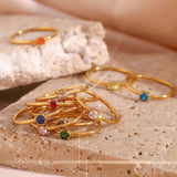 Fashion Simple And Light Luxury Birthday Ring – Stylish Gifts — 3