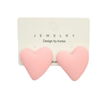 Heart-shaped Earrings Acrylic Simple Advanced – Useful Gifts — 9
