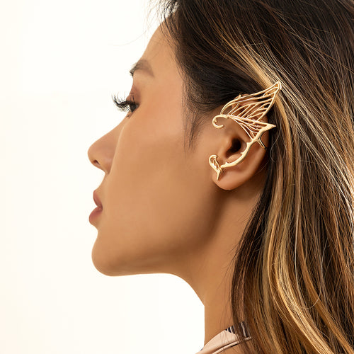 Butterfly Wings Hollow Out Simple Elf Alloy Ear Cuff – Useful Gifts — 2