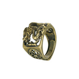 Ancient Brass Panlong Ring Men's Retro Antique Bronze – Gifts for Him — 2