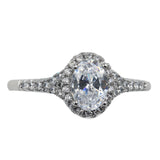 Elegant Goose Egg Oval Zircon Diamond Ring – Meaningful Gifts — 3