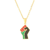 African Fist Symbol Titanium Steel Pendant – Jewelry Gift Ideas — 8