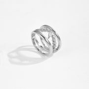 Irregular Design Double-layer Ring – Holiday Gift Ideas — 4