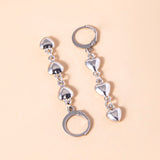 Interlocking Little Love Heart Dangle Earrings – Gifts for Couples — 3