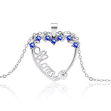 Crystal Hand In Hand Mom And Baby Love Heart Pendant – Gifts for Her — 6