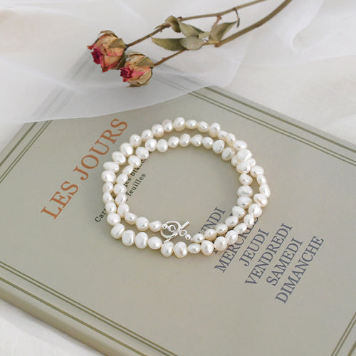 Baroque Pearl Necklace 925 Silver OT Buckle – Jewelry Gift Ideas — 2