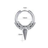 Women's Stainless Steel Hip Hop Earrings – Gifts for Her — 2