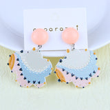Cartoon Rainbow Contrast Color Acrylic Stud Earrings – Stylish Gifts — 2