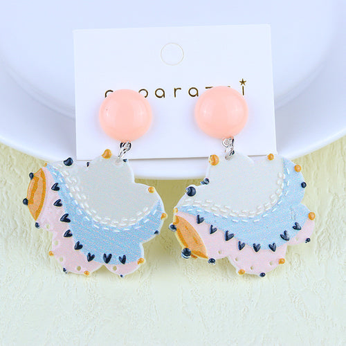 Cartoon Rainbow Contrast Color Acrylic Stud Earrings – Stylish Gifts — 2