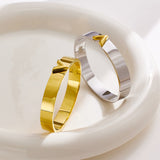 V-shaped Wide Couple Bracelet Female Gold Buckle – Jewelry Gift Ideas — 8