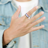 Ring Color 8mm Men's Same Color Flag Ring Foreign – Jewelry Gift Ideas — 12