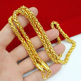 Brass Gold-plated Necklace Men And Women – Jewelry Gift Ideas — 5