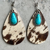 Western Animal Grain Cowhide Water Drop Turquoise – Stylish Gifts — 5