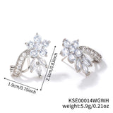 Women's Colorful Zircon Crystal Stud Earrings – Gifts for Her — 10