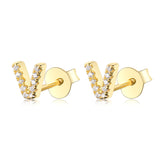 S925 Pure Silver Ear Nail With 24 Letters – Beauty Gifts — 11
