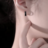 Sterling Silver Amethyst Sand Ear Clip Niche Hip Hop – Stylish Gifts — 2