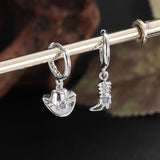 Denim Boots Hat Pendant Earrings – Jewelry Gift Ideas — 3
