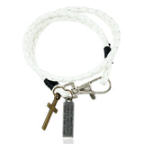 PU Woven Leather Cowhide Bracelet Double Ring – Jewelry Gift Ideas — 7