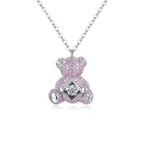 Clavicle Chain Smart Cute Bear Zircon Necklace – Jewelry Gift Ideas — 3