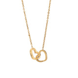 Custom Name Necklace Personalized Double Heart – Jewelry Gift Ideas — 2
