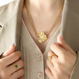 Exaggerated Hammered Pattern Sweet Cool Style – Jewelry Gift Ideas — 4