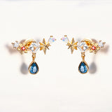 Amusement Park Blue Water Drop Earrings – Practical Gifts — 4