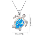 Opal Turtle Necklace Turtle Pendant Clavicle – Jewelry Gift Ideas — 3