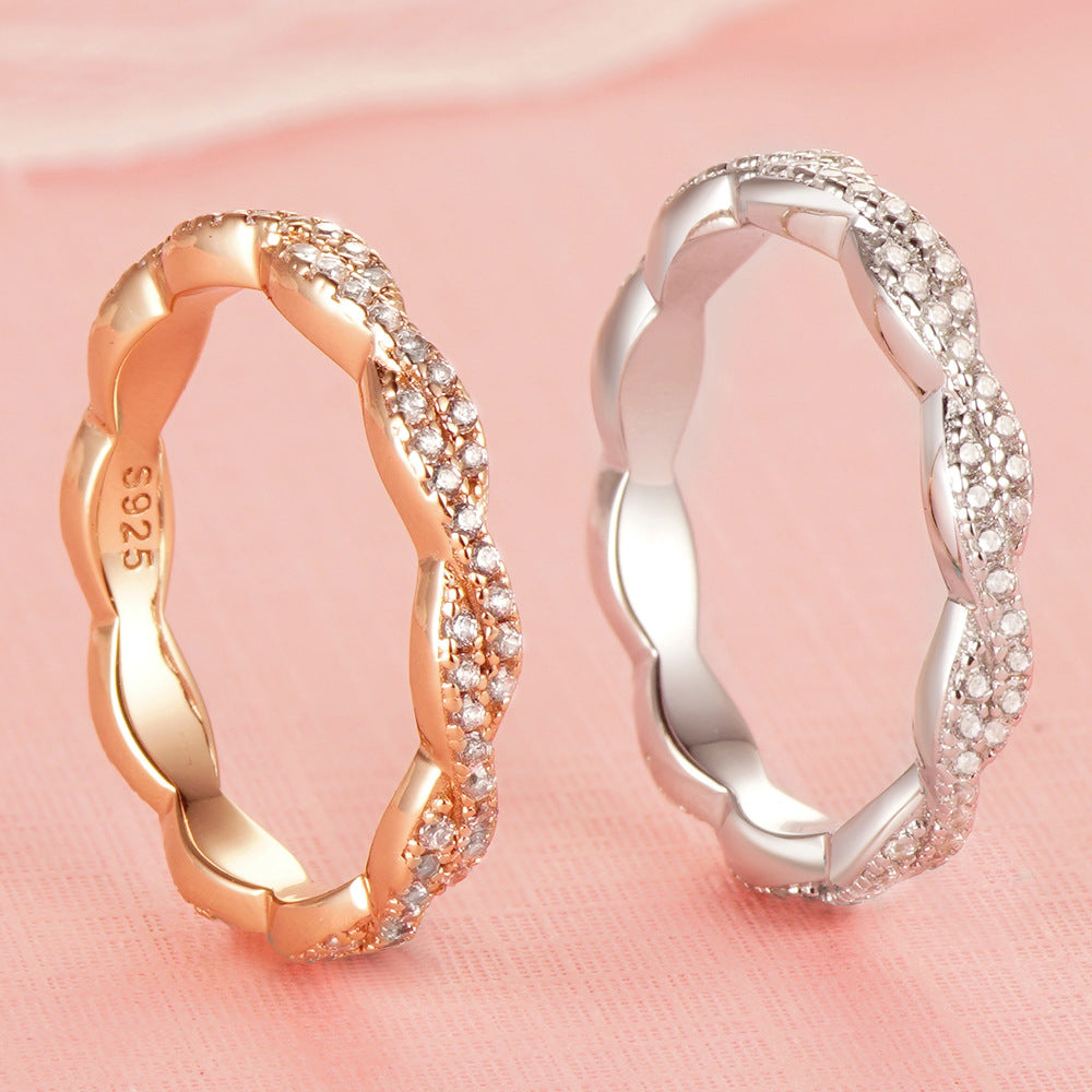 Creative S925 Silver Reverse Love Eternal Ring – Gifts for Couples — 1