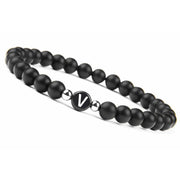 6MM Natural Frosted Agate Letter Bracelet – Jewelry Gift Ideas — 17