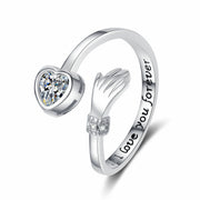 Love Hug Hands Diamond-studded Ring Female – Gifts for Her — 2