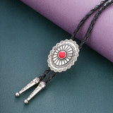 Celtic Pattern Turquoise Agate Bolo Tie – Thoughtful Gifts — 9