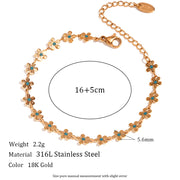 Small Flower Handmade Chain Necklace For Women – Jewelry Gift Ideas — 3