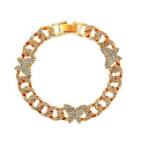 Personality Full Diamond Butterfly Accessories Cuban – Stylish Gifts — 14