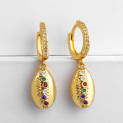 Accessories Creative Golden Shell Earrings Color – Stylish Gifts — 1