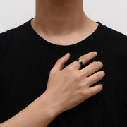 Men's Titanium Steel Ring Student Lettering – Jewelry Gift Ideas — 1