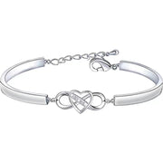 Infinity Heart Bracelet Bangle Crystal Love – Jewelry Gift Ideas — 3
