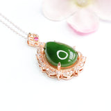 Natural Hetian Jade Pendant Jasper Water Drop – Jewelry Gift Ideas — 5