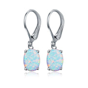 Four-claw Oval Opal Earrings European And American – Practical Gifts — 4