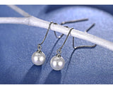 S925 Sterling Silver Stud Earrings Shell Pearls – Jewelry Gift Ideas — 5