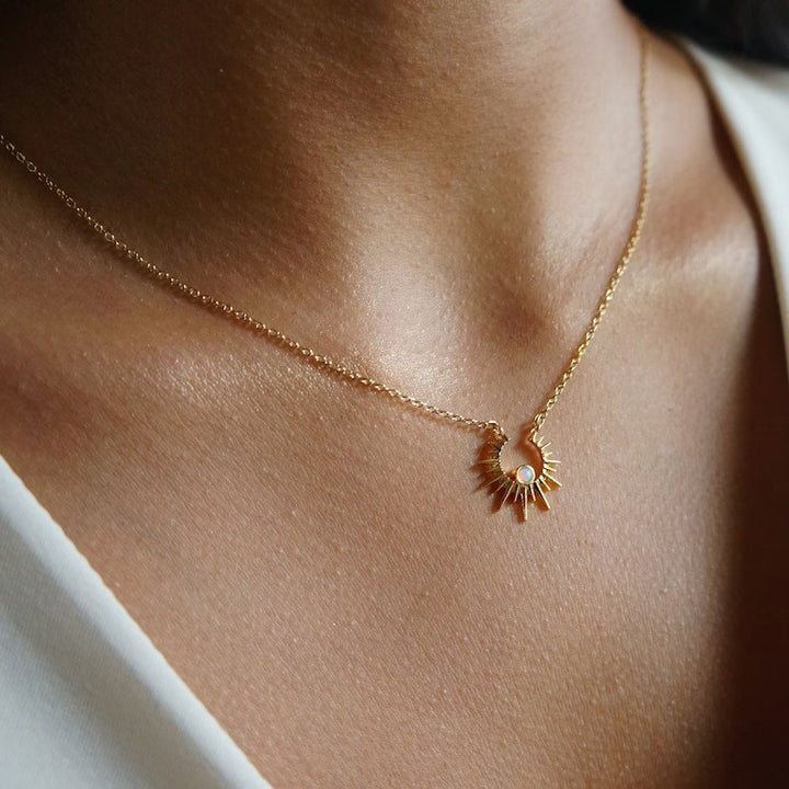 Moon Clavicle Chain Small Female – Gifts for Her — 1