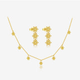 Vintage SUNFLOWER Necklace Earrings For Women – Jewelry Gift Ideas — 9