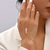 Sequin Chain Ring Link Bracelet European And American – Stylish Gifts — 4