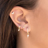 S925 Silver Needle Set Zircon Butterfly Earrings – Surprise Gifts — 9
