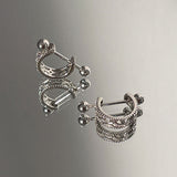 925 Sterling Silver Screw Stud Earrings For Women – Gifts for Her — 9
