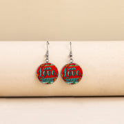 Boho Best Teacher Ever Glass Dome Earrings Stainless – Gifts for Her — 6