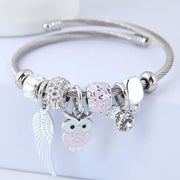 DIY Beaded Owl Angel Wings Pendant Stainless – Jewelry Gift Ideas — 2