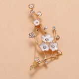 Alloy Golden Vintage Elegant Plum Brooch – Jewelry Gift Ideas — 4