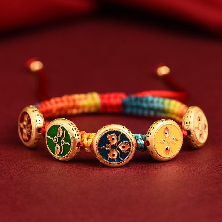 Tibetan Woven Five Gods Of Wealth Carrying Strap – Stylish Gifts — 1
